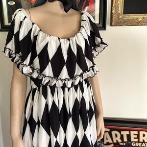 Wax Poetic - VILLANELLE MAXI DRESS IN HARLEQUIN PRINT